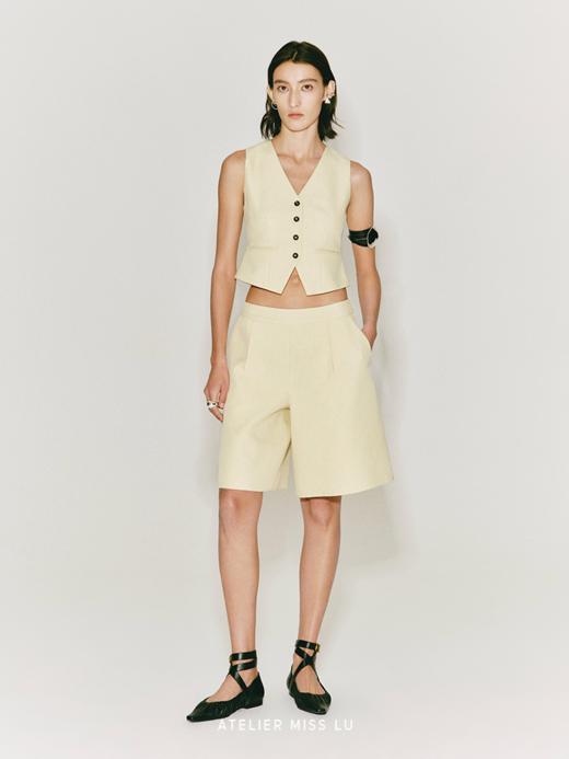 【杏仁撞奶】百慕大廓形中裤 商品图0