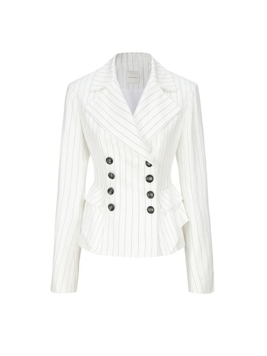 【春日协奏】建筑感立裁多层次收腰设计醋酸外套 商品图4