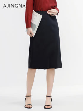 【商场同款】阿菁娜2024春季新款优雅简约直身裙A29C113057