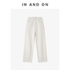 IN AND ON 牛轻氧桑蚕丝  复古水洗微阔牛仔裤 54221 商品缩略图1