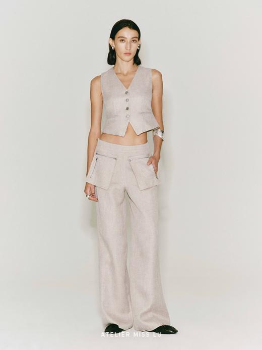 【曼城旧事】质感收腰西装马甲 商品图1