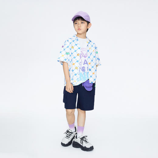 男童活力工装五分裤裤子新款安奈儿童装实体店同款AB426607 商品图3