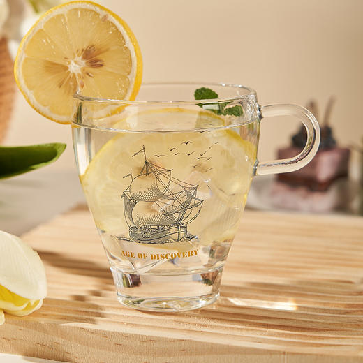 大英博物馆 欧洲文化艺术系列 大航海玻 杯套装6只装 把手杯 商品图2