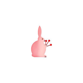 北京仓｜Bijoux Pavone-Flower Rabbit-捧花的粉色小兔 胸针［法国设计师］