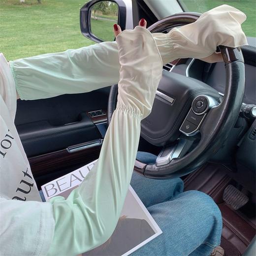 渐变冰袖女夏季防紫外线冰丝袖套骑行防晒袖套手袖开车ins护臂潮 商品图1