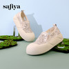 Safiya/索菲娅2024春丑萌芒果头蕾丝透网厚底休闲鞋渔夫鞋 SF41111M28 商品缩略图5