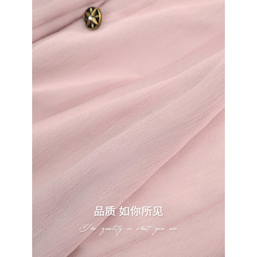 COCOBELLA重工13片拼接荷叶摆雪纺衫夏微透视遮阳小开衫LC517 商品图4