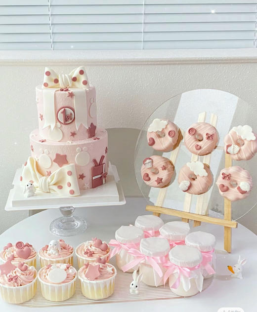 少女粉色主题甜品台8002 商品图0