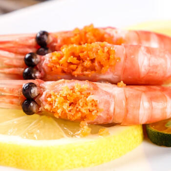 仁豪水产头籽北极甜虾净重3斤 MSC认证 90/120 80%头籽率 送礼家庭聚餐 商品图5