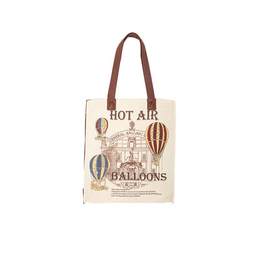 大英博物馆 欧洲文化艺术系列 热气球 帆布包 通勤 托特单肩包 日常出行 时尚百搭 潮款女包 商品图4