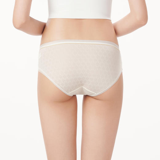 都市丽人健康系列薄透丝滑内裤女锦提花女士内裤速干低腰三角内裤LK43C5 商品图3