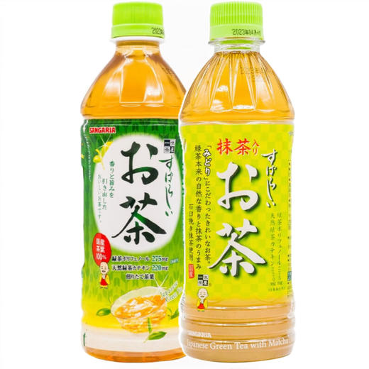 日本三佳利一休茶屋绿茶/抹茶绿茶饮料500ml 解腻解渴茶饮料 022708/022709 商品图0