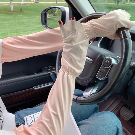 渐变冰袖女夏季防紫外线冰丝袖套骑行防晒袖套手袖开车ins护臂潮 商品图5