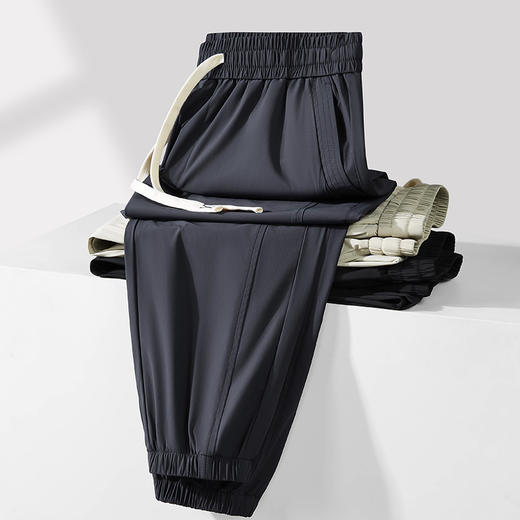 【冰丝高弹】【新款DDP】大依优型大码束脚休闲裤运动裤弹力松紧腰加肥加大宽松大码男士长裤夏季薄款 商品图1
