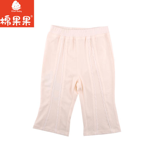 棉果果夏季新品女童冰丝抽条针织七分裤M222201424240 商品图0