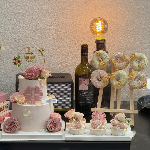 花与花嫁结婚主题甜品台8020 商品图0