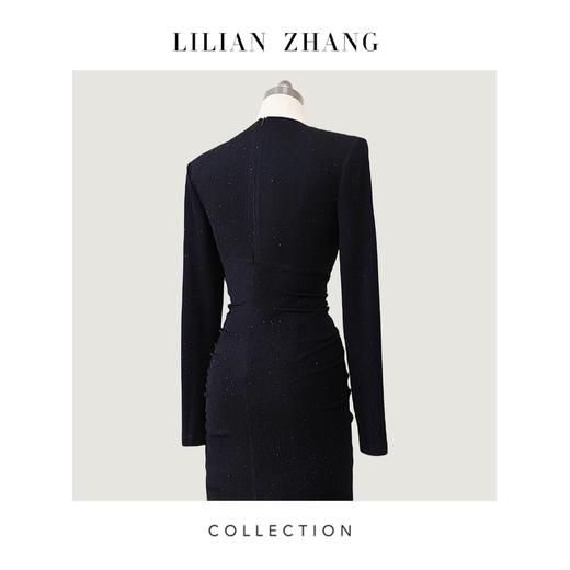 C系列——定制——都市力量——繁花盛绽——衣橱挚爱针织轻礼服裙2401019 商品图2