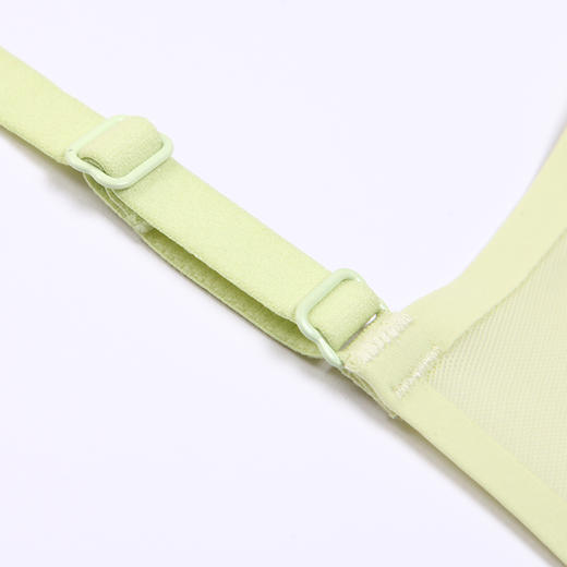 都市丽人Vbra内衣浪漫蕾丝边内衣女泳布文胸无尺码3/4杯薄款无钢圈二排扣LB46K8 商品图5