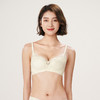都市丽人自然舒适内衣女蕾丝文胸B杯适穿3/4杯薄款无钢圈三排扣LB42D2 商品缩略图1