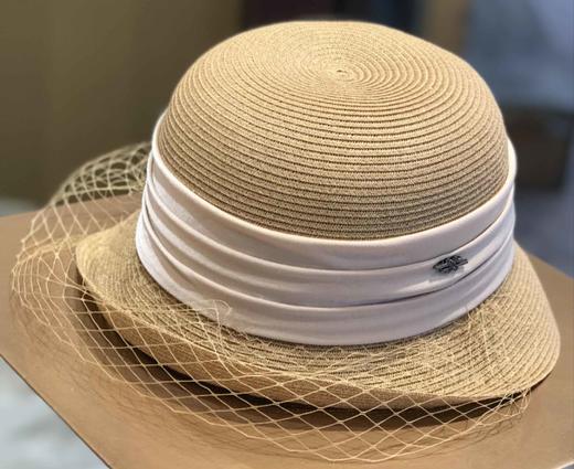 优品堂【雅韵悠扬】法式可上翘、可平戴网纱盆帽太阳帽 商品图5