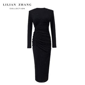 C系列——定制——都市力量——繁花盛绽——衣橱挚爱针织轻礼服裙2401019