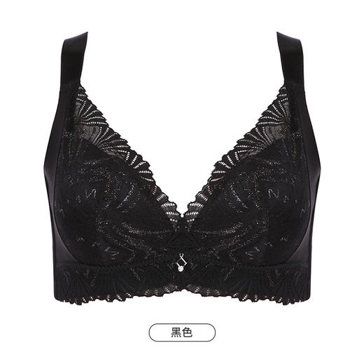 都市丽人美体纤塑中塑调整型内衣女蕾丝塑身C杯3/4杯超薄文胸无钢圈四排扣LJ43C7 商品图9