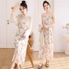 【预订·最迟6天发货】新中式盘扣饰开衫印花吊带连衣裙套装女2024年春季新款国风两件套 商品缩略图1
