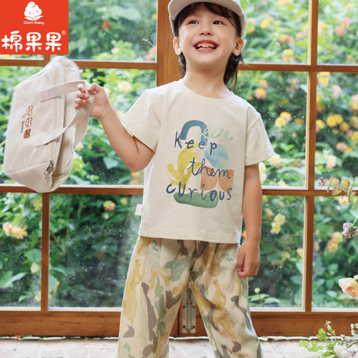 棉果果夏季新品男童索罗娜短袖T恤M212140224274 商品图0