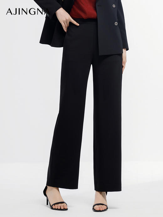 【商场同款】阿菁娜2024春季新款时髦直筒西裤A29C110009 商品图1