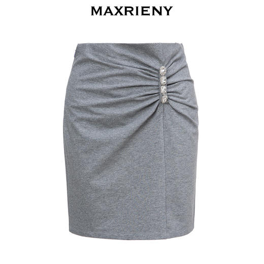MAXRIENY星钻公主收腰短裙夏高腰半身针织包臀裙(货号:MC87SK254) 商品图4