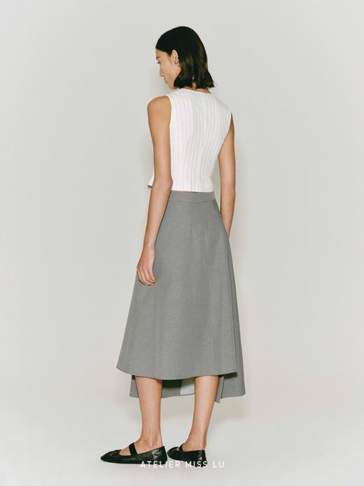 【轻氧呼吸】钢琴细条纹收腰醋酸马甲 商品图2