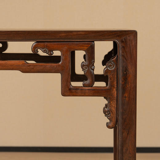 清 红木拐子云纹四面平条桌 商品图2