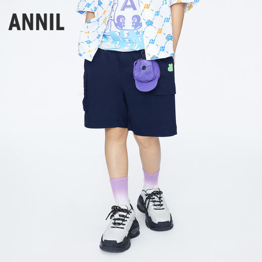 男童活力工装五分裤裤子新款安奈儿童装实体店同款AB426607 商品图2