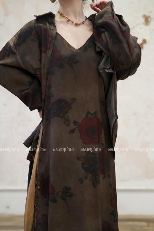 【门店同款】ENJOY夏季云敛-禅意灰烬玫瑰衬衫 157030347 商品图6