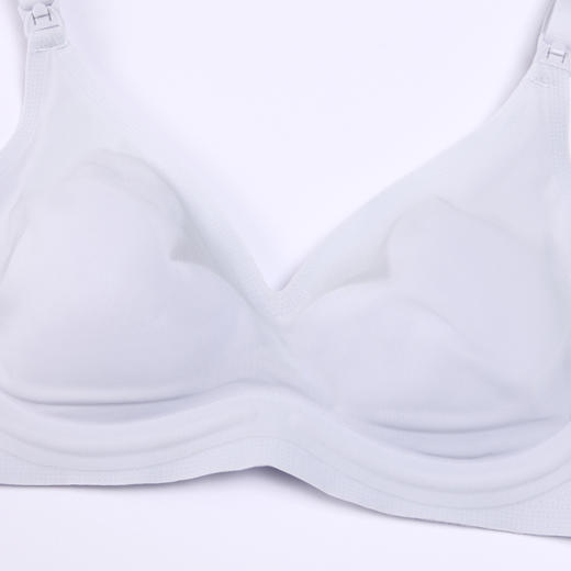 都市丽人快乐妈咪孕哺内衣女泳布文胸无尺码3/4杯超薄款速干无钢圈三排扣LB42L4 商品图5