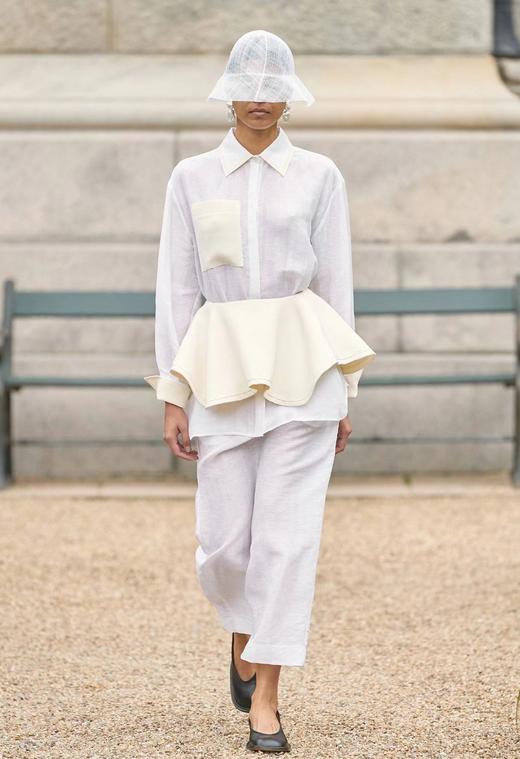 Mark Kenly Domino Tan  象牙白针织/白色缀珍珠AUDREY多用云肩 商品图6