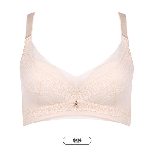 都市丽人舒软挺塑轻塑调整型内衣女蕾丝塑身AB杯3/4杯薄款文胸无钢圈四排扣LJ42C5 商品图12