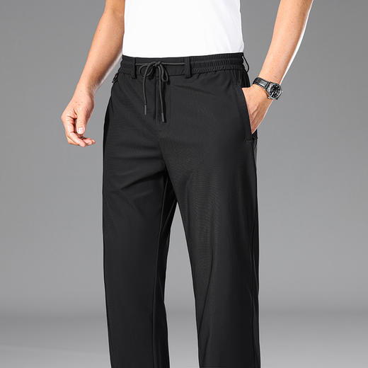 【冰丝高弹】【新款DZP】大依优型大码男装冰丝裤运动休闲裤加肥加大休闲裤大号裤子长裤夏季宽松胖子 商品图2