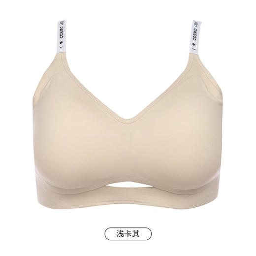 都市丽人Vbra内衣无痕杯面内衣女泳布文胸无尺码3/4杯中厚无钢圈无排扣LB464K 商品图12