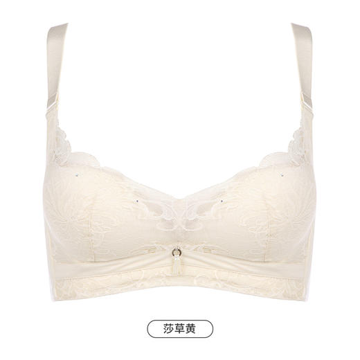 都市丽人舒软挺塑轻塑调整型内衣女蕾丝塑身AB杯3/4杯中厚文胸无钢圈四排扣LJ41B3 商品图9