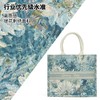 莫奈花园提花油画DIY托特包购物袋手提袋女生小清新麻布袋子定制 商品缩略图2