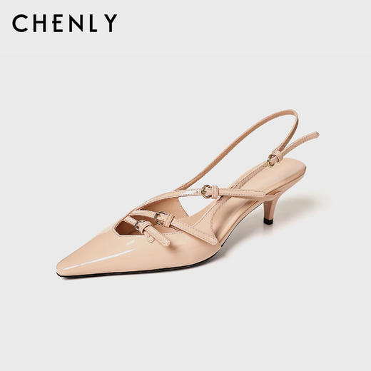 不退不换！尘衣｜修脚显瘦百搭尖头中跟单鞋 商品图2