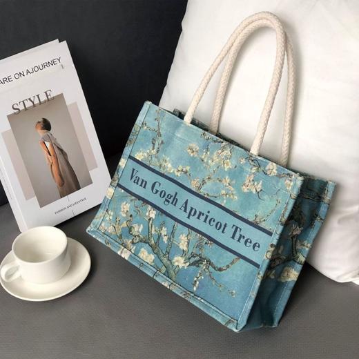 文艺帆布袋定制简约有型手提袋大容量印花装书上课通勤原创帆布包 商品图3