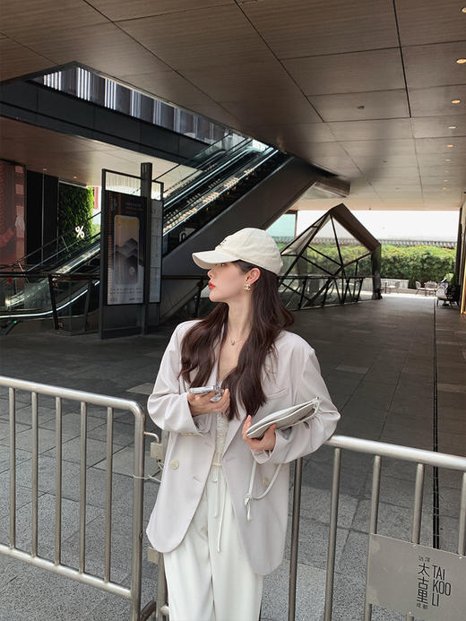 金蘑菇菇【miu系 夏日氧气西装】主打通勤防晒宽松日常休闲外套 商品图0