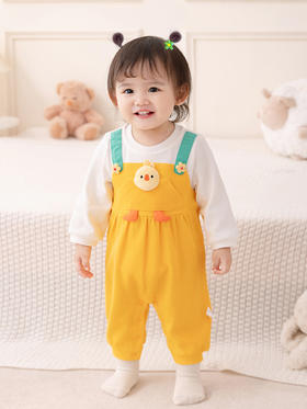 【俏皮可爱小鸡连体衣】idea婴儿秋季连体衣2023新款女宝宝洋气哈衣新生儿春秋童装