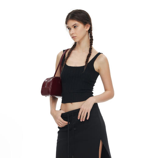 NUTH俏皮花边蕾丝吊带修身显瘦遮副乳正反两穿针织吊带背心女 商品图1