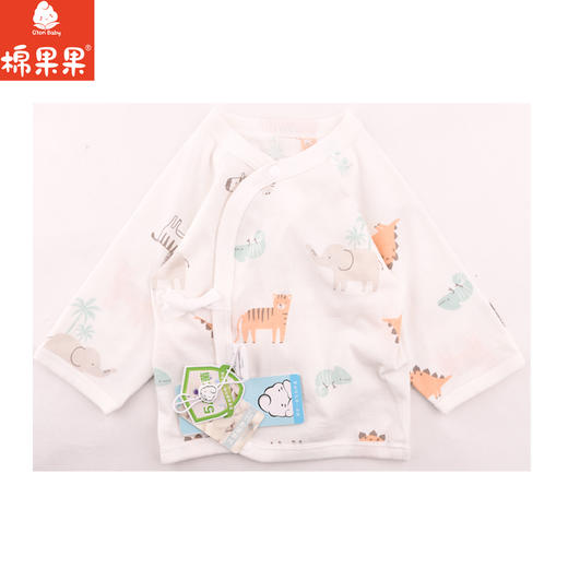 棉果果夏季新品5A抗菌纯棉长袖半背衣M201110224375 商品图5