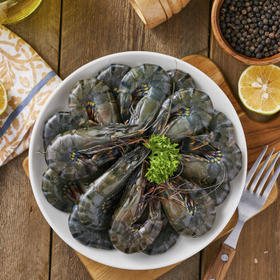 京东超市 海外直采活冻黑虎虾2斤(40-50规格)自营海鲜 烧烤火锅