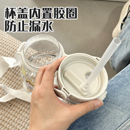 【网红双饮大肚水杯 高颜值大肚杯塑料杯】耐高温 学生餐厅水壶 礼品杯子 商品图3