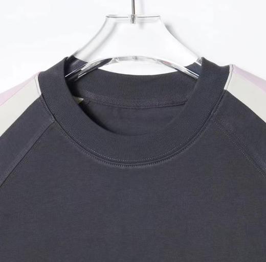 T713夏季新款时尚拼色男女短袖潮流拼接百搭上衣时尚休闲宽松T恤 商品图1